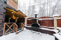 Баня Богатырь с мангалом на улице в Новосибирске Баня Богатырь с мангалом на улице в Новосибирске