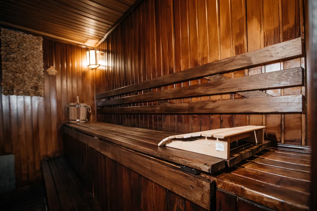 Парная в русской бани на дровах Богатырь, правый берег